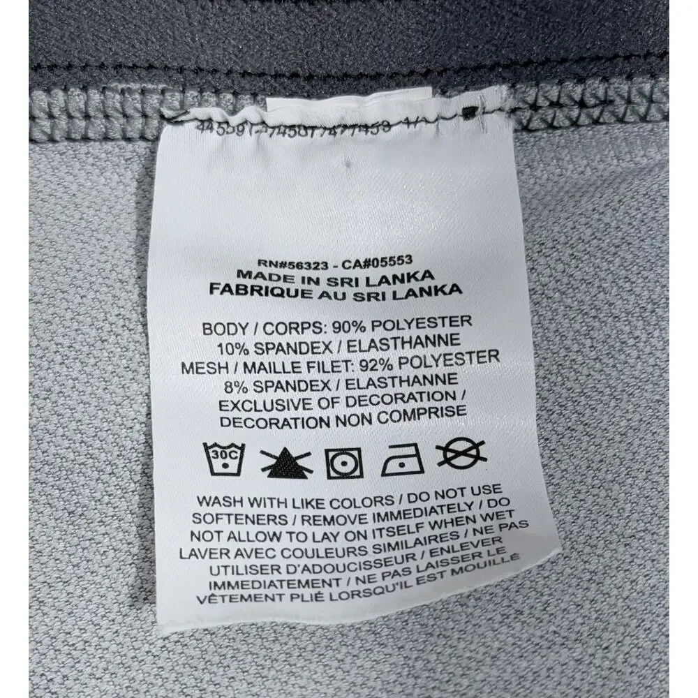 Nike Pro Dry Fit Tight Fit Mens S Heather Gray 3/4 Leggings Pull On Logo NWOT